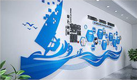 永仁海浪主题文化墙如何设计?