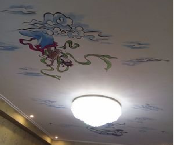 永仁如何快速绘制天花板上的手绘墙？